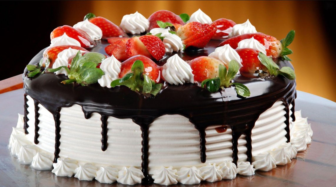 Custom Celebration Cake - Strawberry Chocolate